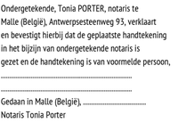 Voorbeeld afdruk