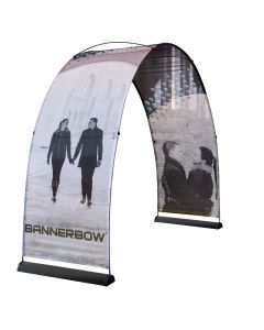 Small Enkelvoudig Bedrukte Bannerbow Zwart