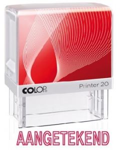 Formulestempel Colop Printer 20 Outline - AANGETEKEND